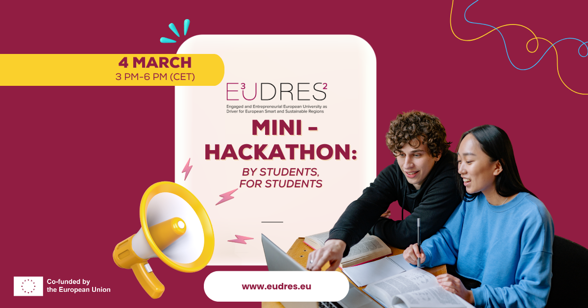 Mini-Hackathon E³UDRES² desafia estudantes a colaborar num ambiente internacional